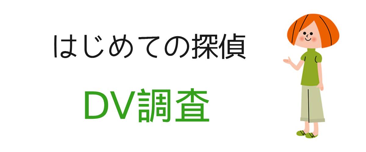 はじめての探偵｜DV調査