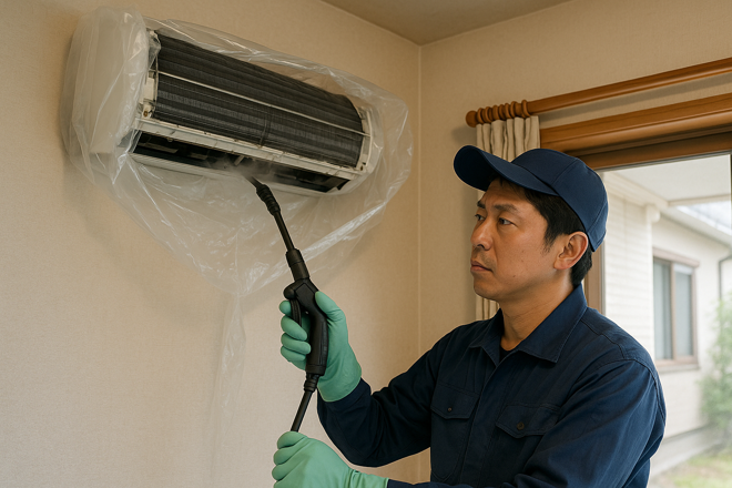エアコンクリーニング作業後の不具合対応｜業者が探偵に依頼した事例