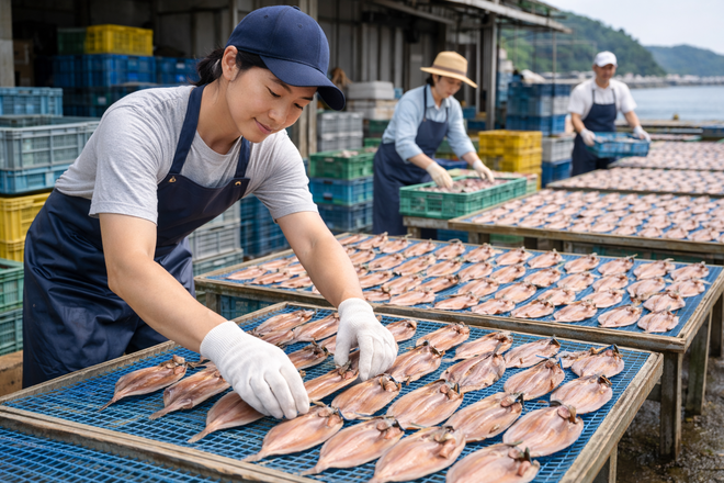 干物製造業における製造不正と賞味期限偽装の実態把握